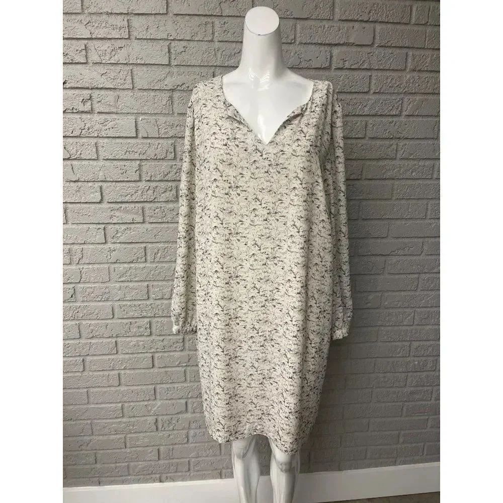 Lila Rose Women V Neckline Long Sleeve Casual Dress Size 14